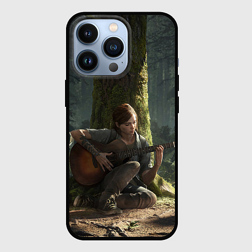 Чехол iPhone 13 Pro Элли с гитарой / 3D-Черный – фото 1