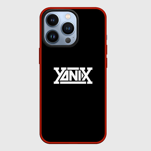 Чехол iPhone 13 Pro Yanix надпись / 3D-Красный – фото 1