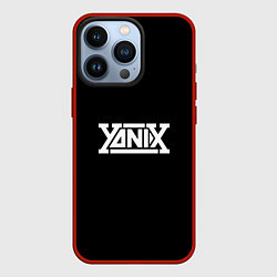 Чехол для iPhone 13 Pro Yanix надпись, цвет: 3D-красный