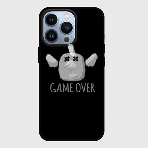 Чехол iPhone 13 Pro Chicken Gun Game over / 3D-Черный – фото 1