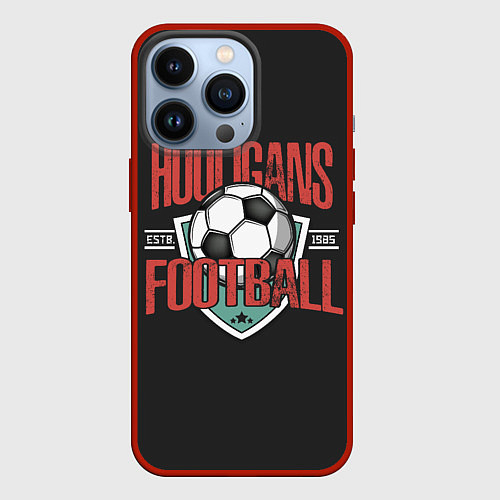 Чехол iPhone 13 Pro Football hooligans / 3D-Красный – фото 1