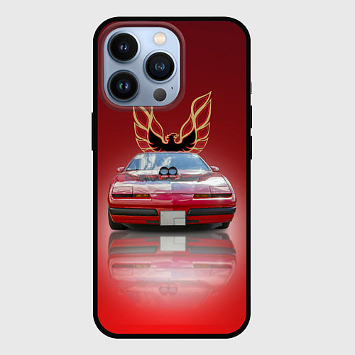 Чехол iPhone 13 Pro Американский спорткар Pontiac Firebird / 3D-Черный – фото 1