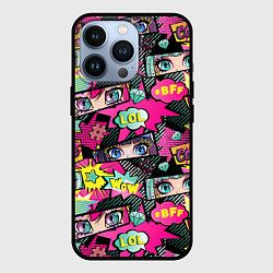 Чехол iPhone 13 Pro Глаза аниме-девушки: cool pattern