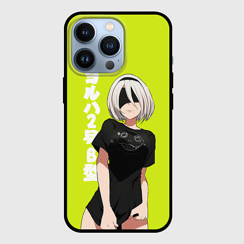Чехол iPhone 13 Pro YoRHa 2-gou B-gata / 3D-Черный – фото 1