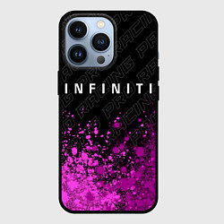 Чехол для iPhone 13 Pro Infiniti pro racing: символ сверху, цвет: 3D-черный