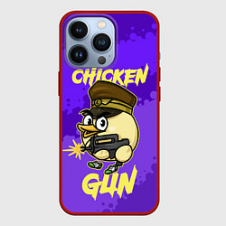 Чехол для iPhone 13 Pro Чикен Ган - цыпленок, цвет: 3D-красный