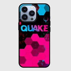 Чехол iPhone 13 Pro Quake - neon gradient: символ сверху