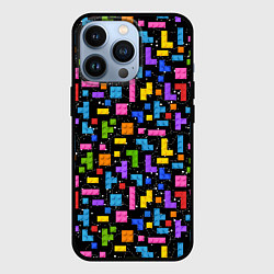 Чехол для iPhone 13 Pro Тетрис лего паттерн, цвет: 3D-черный
