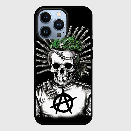 Чехол iPhone 13 Pro Панк анархист / 3D-Черный – фото 1