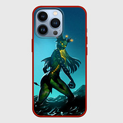 Чехол для iPhone 13 Pro Subnautica русалка, цвет: 3D-красный