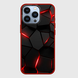 Чехол iPhone 13 Pro Плиты с красной подсветкой