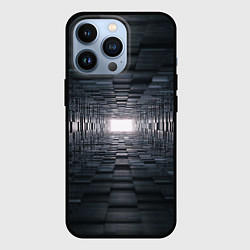 Чехол для iPhone 13 Pro Тёмная геометрия, цвет: 3D-черный