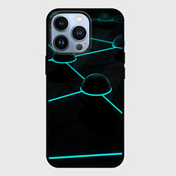 Чехол для iPhone 13 Pro Неоновые соединения, цвет: 3D-черный