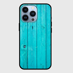 Чехол для iPhone 13 Pro Ярко-голубое дерево, цвет: 3D-черный