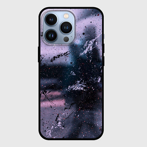Чехол iPhone 13 Pro Пурпурный туман / 3D-Черный – фото 1