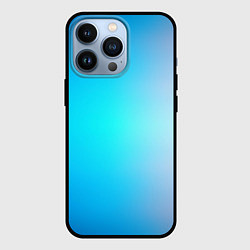 Чехол для iPhone 13 Pro Градиент из голубого в розовый, цвет: 3D-черный