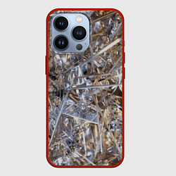 Чехол для iPhone 13 Pro Острые стёкла и иглы, цвет: 3D-красный