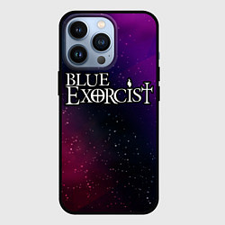 Чехол для iPhone 13 Pro Blue Exorcist gradient space, цвет: 3D-черный