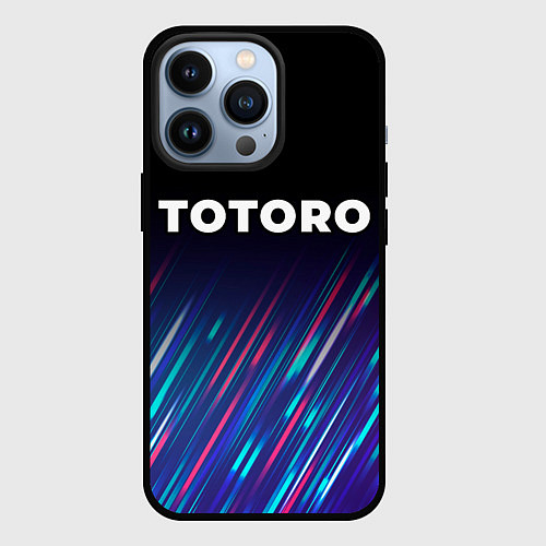 Чехол iPhone 13 Pro Totoro stream / 3D-Черный – фото 1
