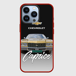 Чехол для iPhone 13 Pro Американская машина Chevrolet Caprice 70-х годов, цвет: 3D-красный