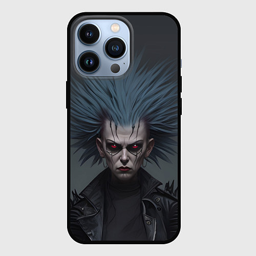 Чехол iPhone 13 Pro Кровавый взгляд / 3D-Черный – фото 1