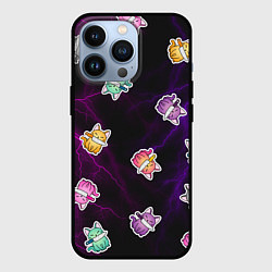Чехол iPhone 13 Pro Котики и молнии