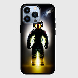 Чехол iPhone 13 Pro Неоновый космонавт - нейросеть