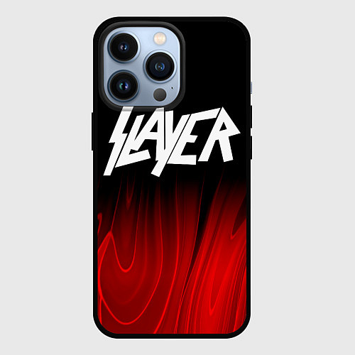 Чехол iPhone 13 Pro Slayer red plasma / 3D-Черный – фото 1