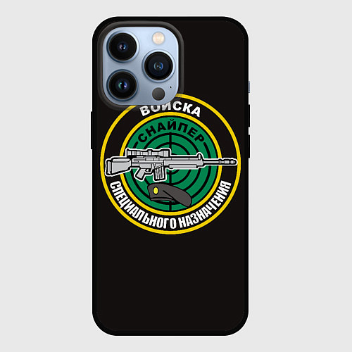 Чехол iPhone 13 Pro Снайпер / 3D-Черный – фото 1