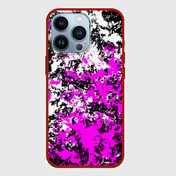 Чехол iPhone 13 Pro Белая и розовая краска