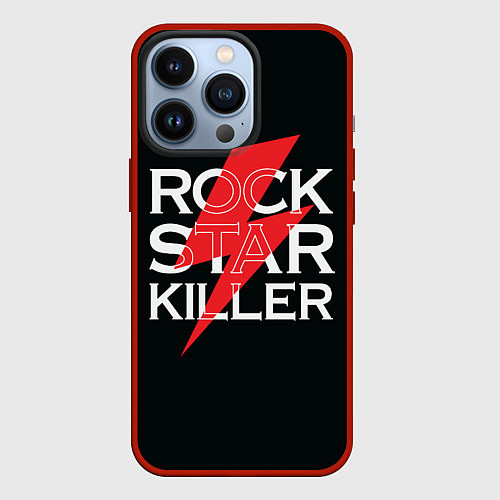 Чехол iPhone 13 Pro Rock Star Killer / 3D-Красный – фото 1