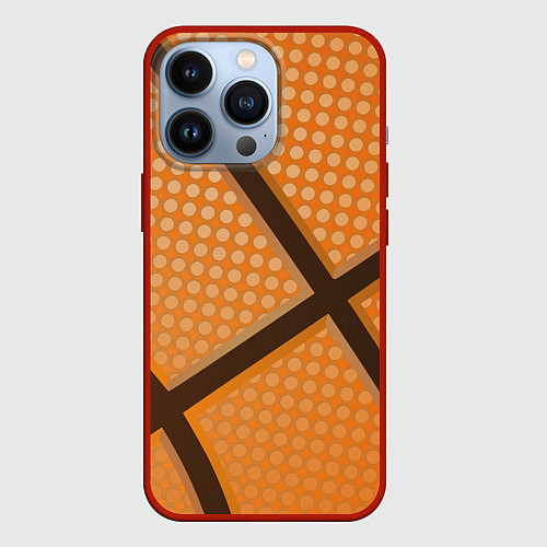 Чехол iPhone 13 Pro Basket ball style / 3D-Красный – фото 1