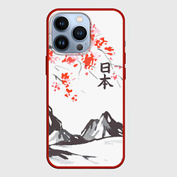 Чехол iPhone 13 Pro Цветущая сакура и солнце - Япония