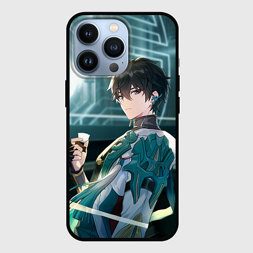 Чехол iPhone 13 Pro Дань Хэн в общем вагоне / 3D-Черный – фото 1