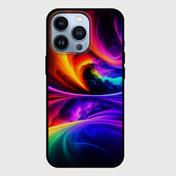 Чехол для iPhone 13 Pro Неоновая краска, цвет: 3D-черный