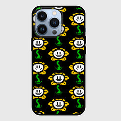 Чехол для iPhone 13 Pro Undertale - flowey smile, цвет: 3D-черный