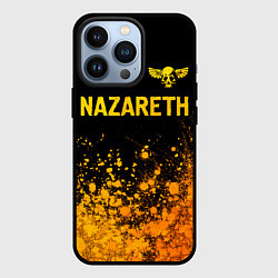 Чехол iPhone 13 Pro Nazareth - gold gradient: символ сверху