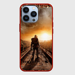 Чехол для iPhone 13 Pro Жёлтое солнце Метро, цвет: 3D-красный
