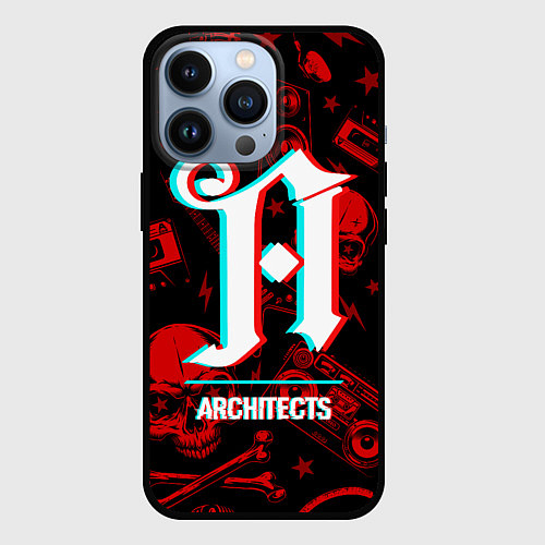 Чехол iPhone 13 Pro Architects rock glitch / 3D-Черный – фото 1