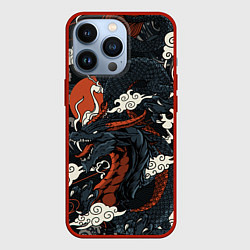 Чехол iPhone 13 Pro Дракон в японском стиле