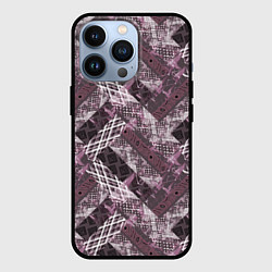 Чехол для iPhone 13 Pro Этнический комбинированный узор, цвет: 3D-черный