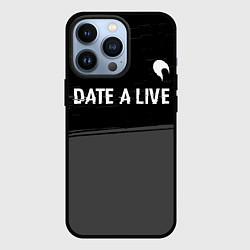 Чехол iPhone 13 Pro Date A Live glitch на темном фоне: символ сверху