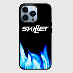 Чехол iPhone 13 Pro Skillet blue fire