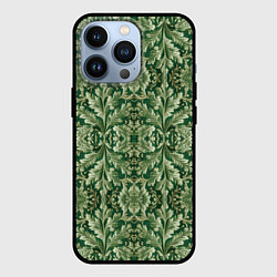 Чехол для iPhone 13 Pro Зелёный гобелен, цвет: 3D-черный