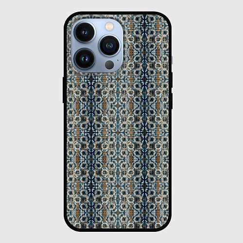 Чехол iPhone 13 Pro Мраморные цепи / 3D-Черный – фото 1