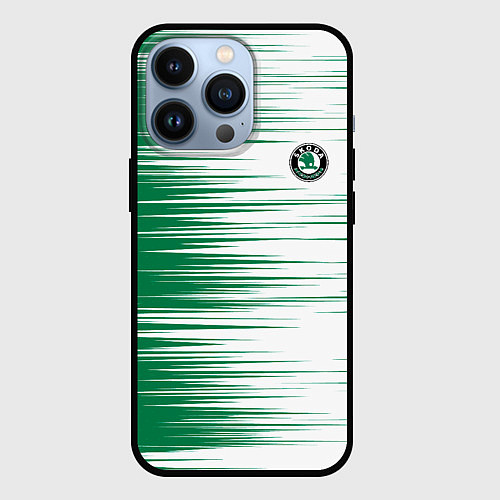 Чехол iPhone 13 Pro Skoda sign Шкода / 3D-Черный – фото 1