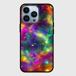 Чехол iPhone 13 Pro Яркий неоновый космос