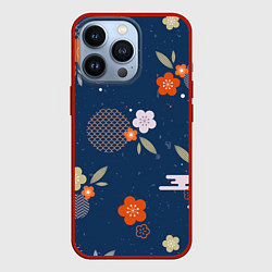 Чехол iPhone 13 Pro Орнамент японского кимоно