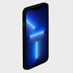 Чехол для iPhone 13 Pro Cyberpunk 2077 phantom liberty blue abstract, цвет: 3D-черный — фото 2