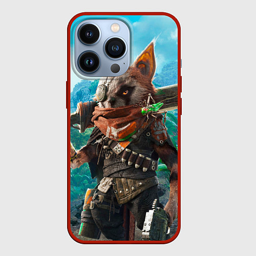 Чехол iPhone 13 Pro Biomutant / 3D-Красный – фото 1